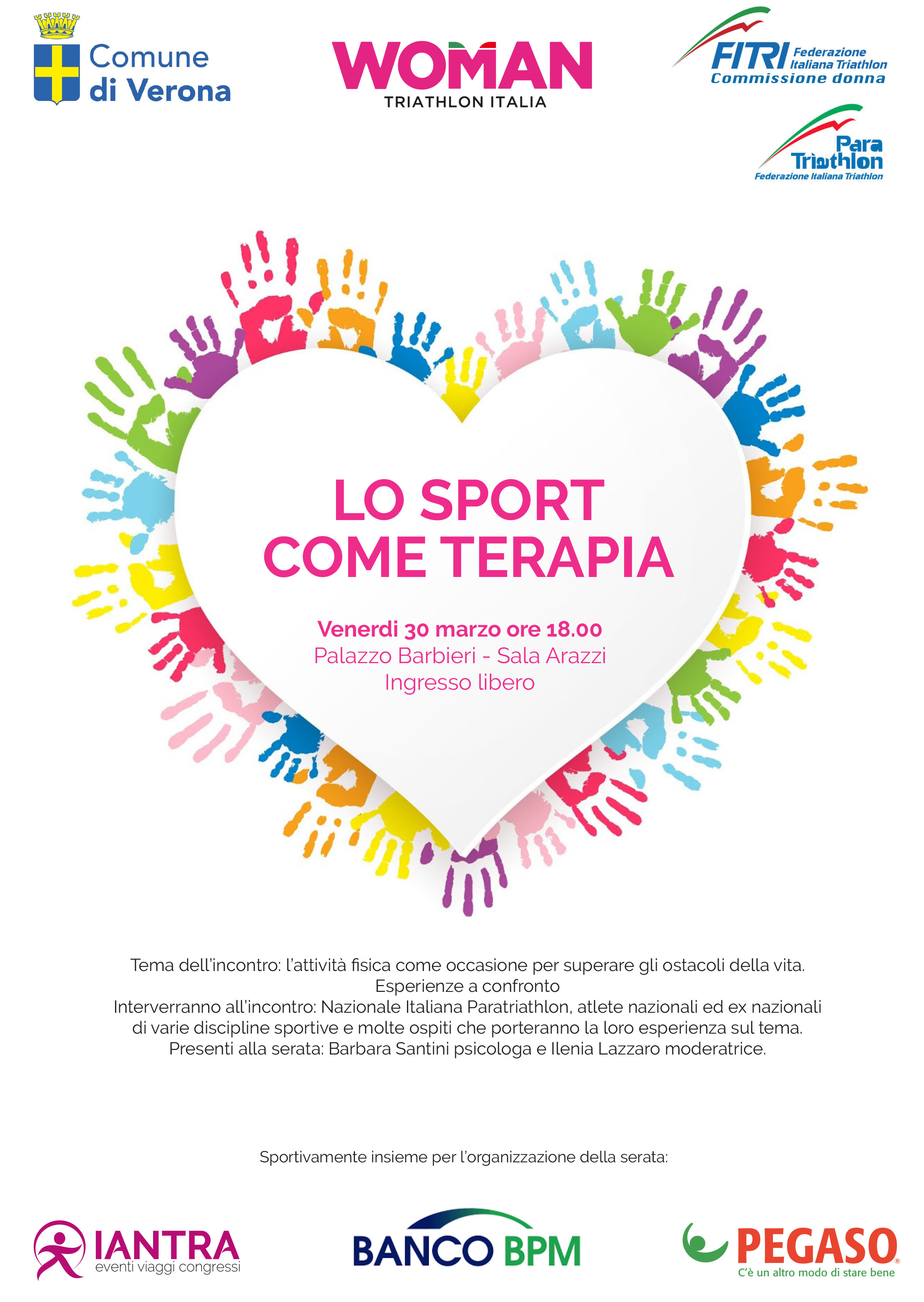 "Lo Sport Come Terapia" il 30 marzo a Verona
