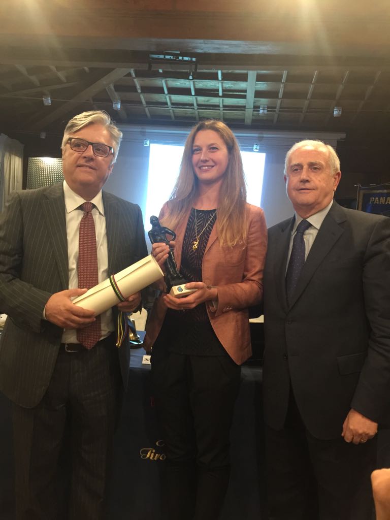 Alice Betto premiata dal Panathlon Roma