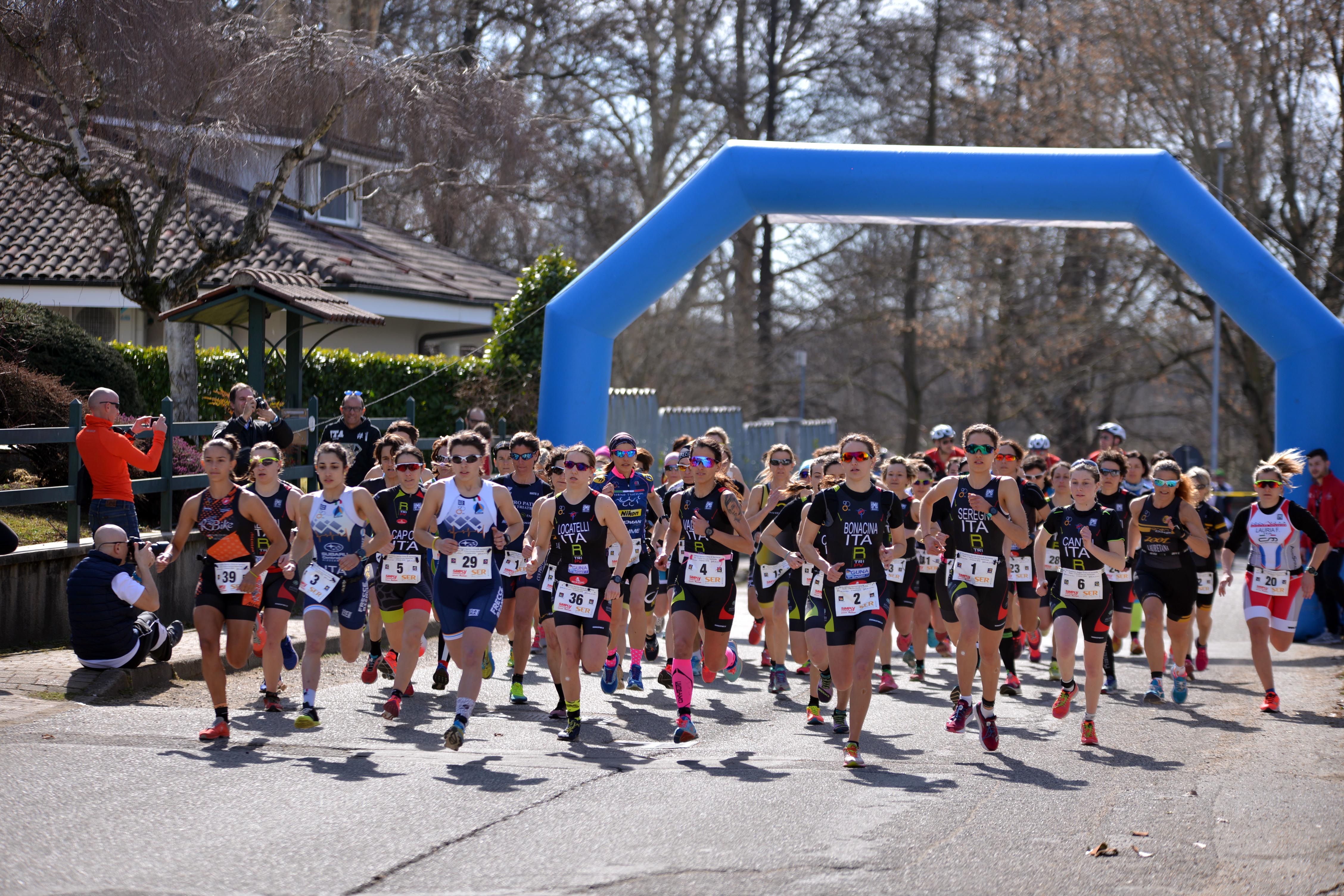 circuito duathlon 2019 Santena partenza d