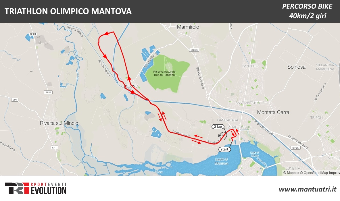 Mantua TRI BIKE MAP