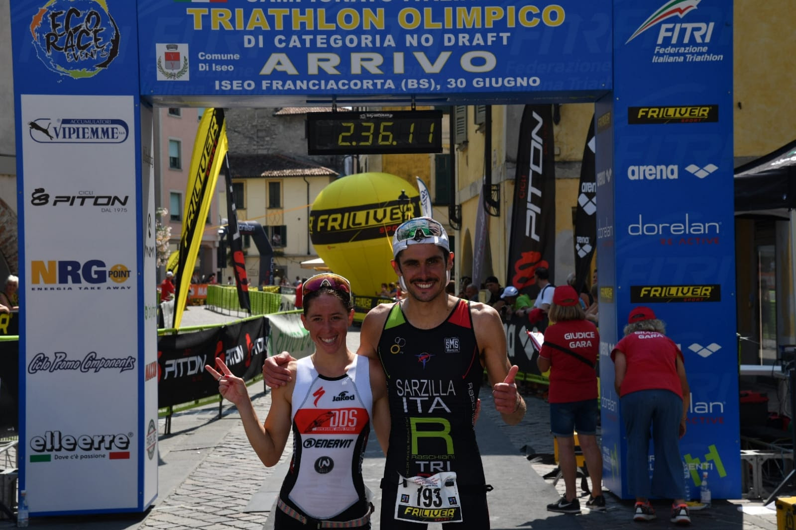 primo uomo donna triathlon olimpico francia corta 2019jpg