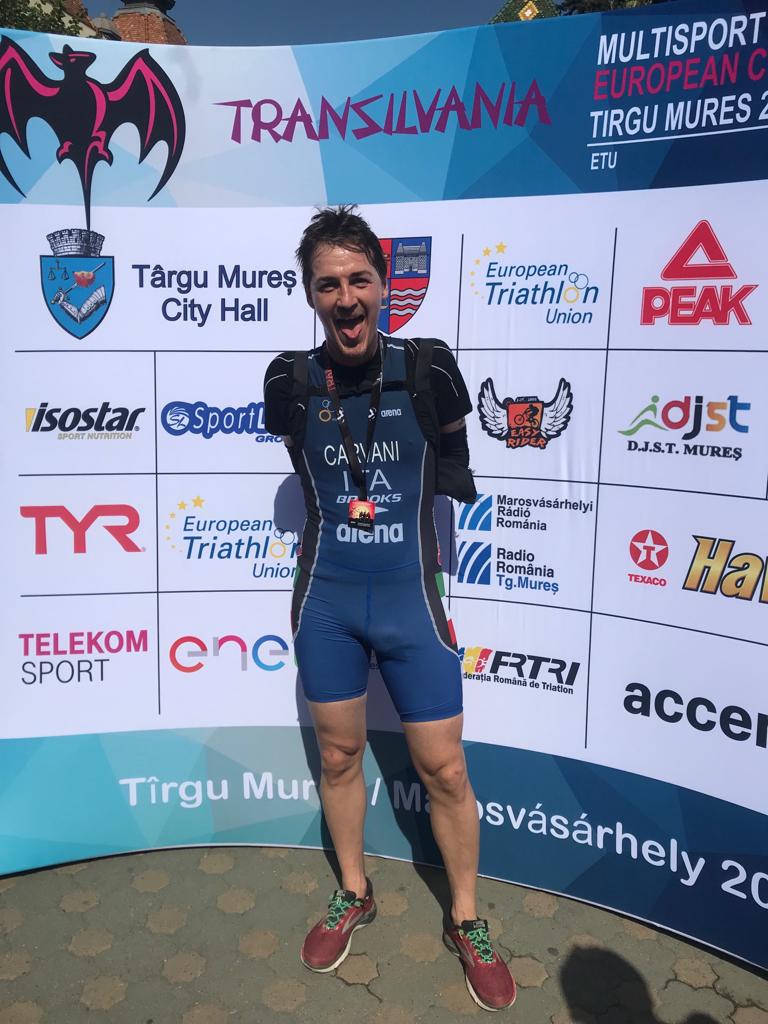 carvani minetti oro agli europei targu mures paraduathlon 2019