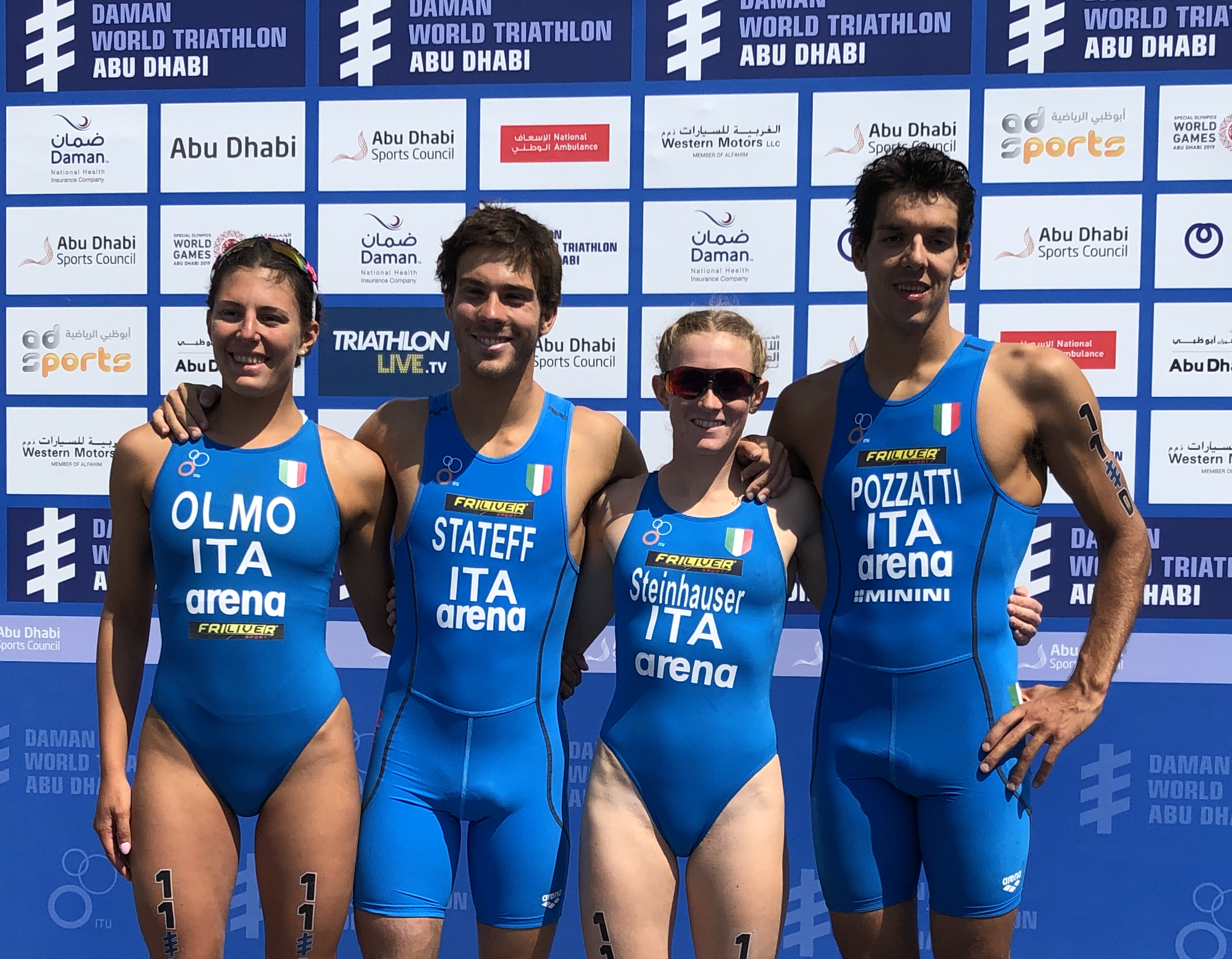 Che bella Italia ad Abu Dhabi! Azzurri sesti nella Mixed Relay World Series. Trionfa l'Australia