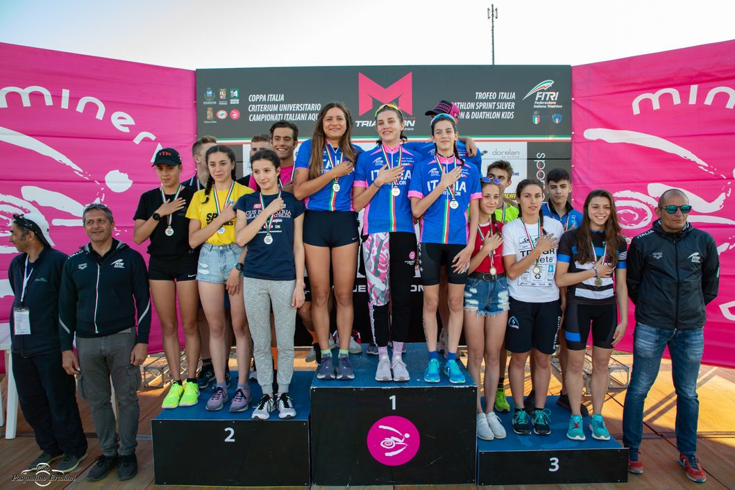 Porto Sant'Elpidio: tutti i vincitori dei titoli italiani di aquathlon giovani