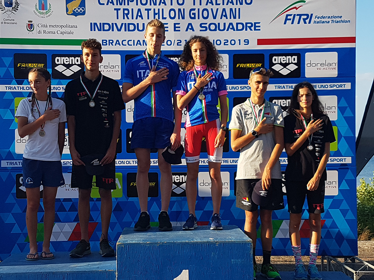 nuovi vincitori triathlon giovani 2019 bracciano