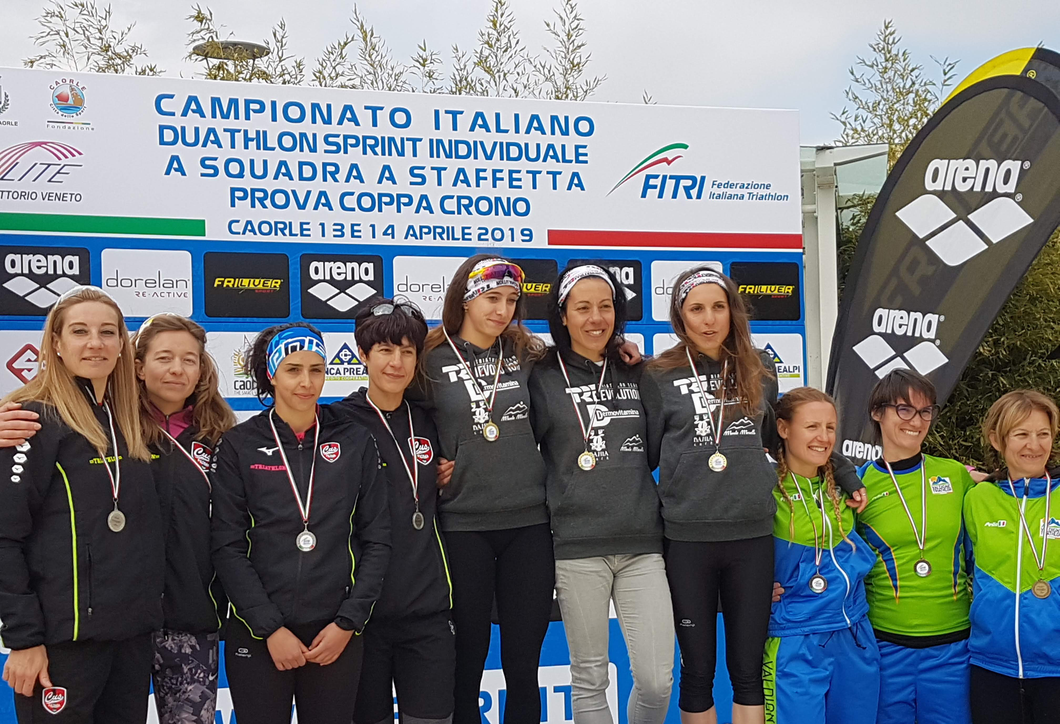 premiazione coppa crono caorle donne2019