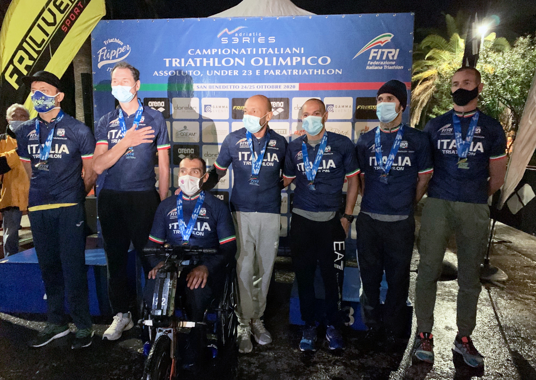 Premiazione Campioni Italiani Paratriathlon Uomini