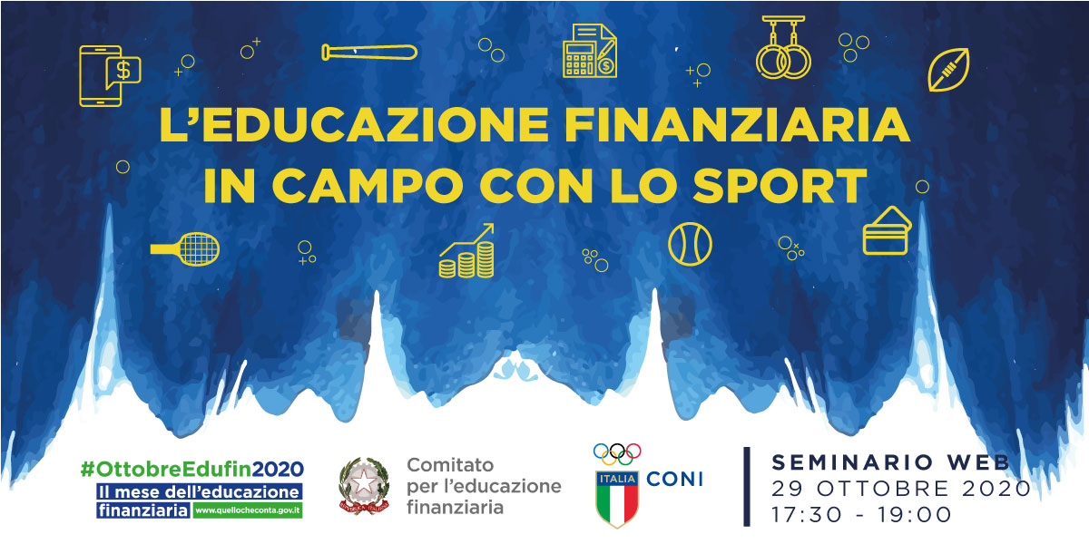 L'educazione finanziaria in campo con lo sport: il webinar gratuito del CONI