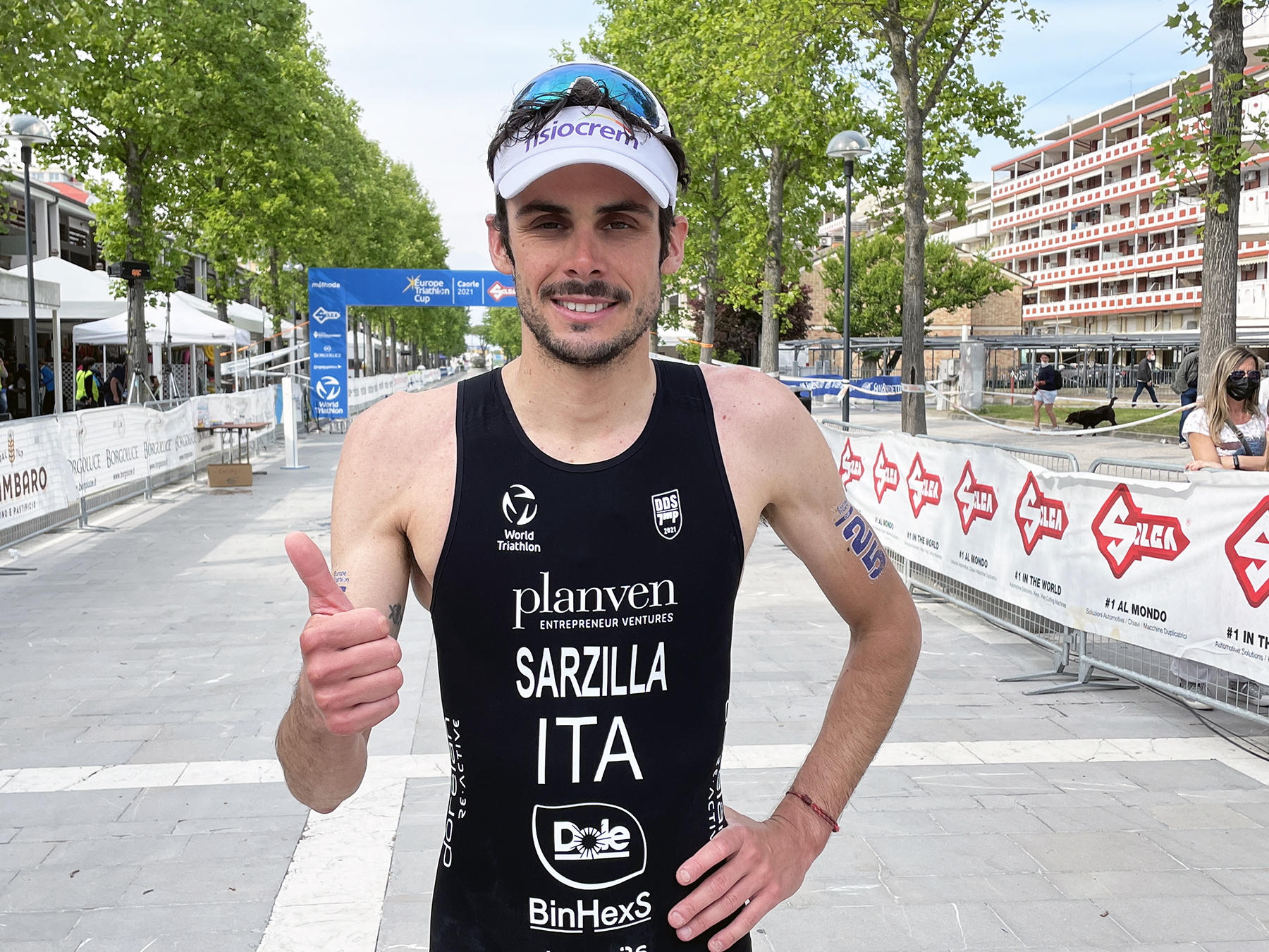 Sarzilla è secondo all'Europe Triathlon a Caorle. I complimenti di Giubilei e Malagò