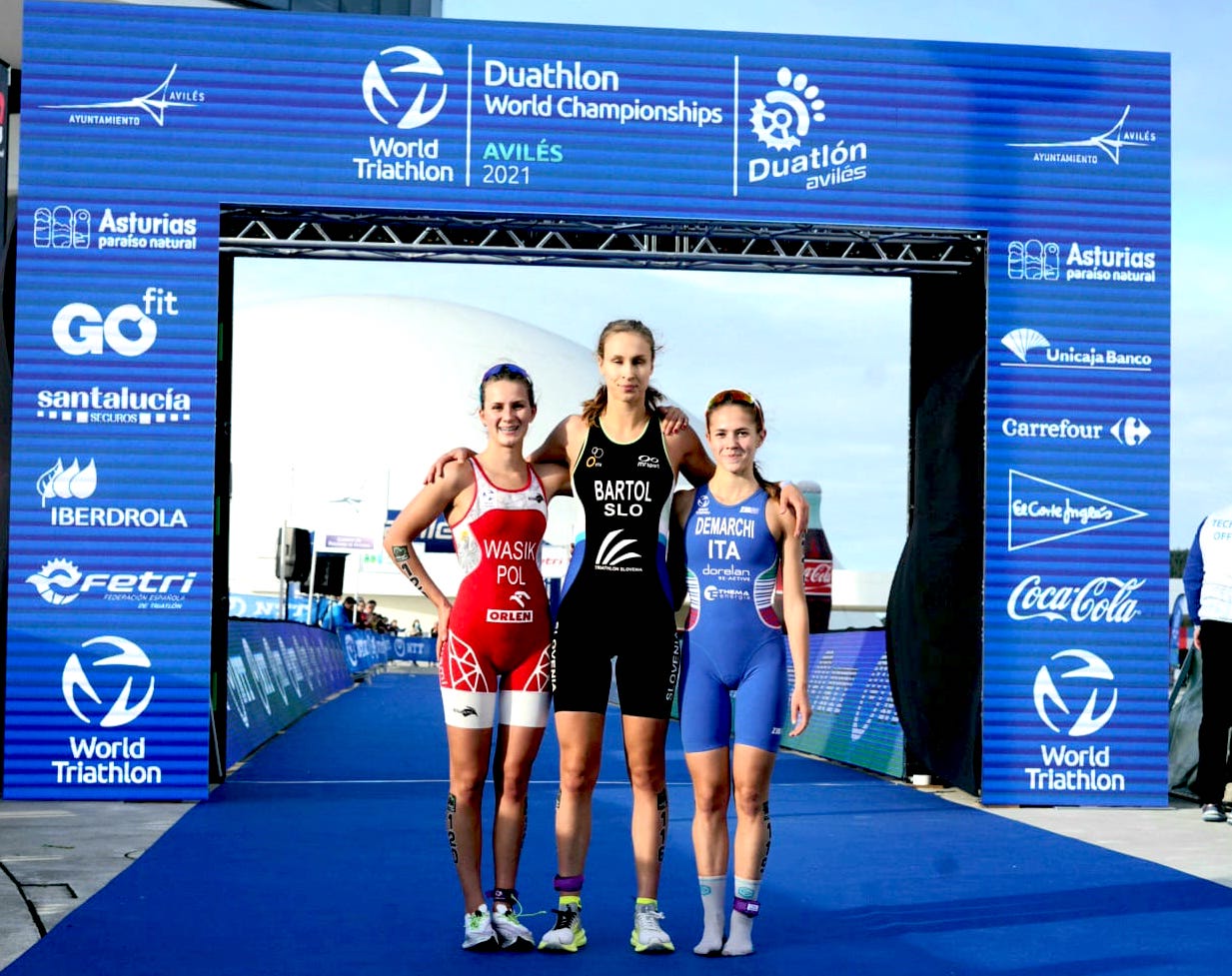 Eleonora Demarchi è medaglia di bronzo ai Mondiali junior di Duathlon