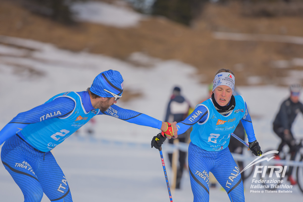 Mondiali Winter Triathlon: Italia d’argento nella Mixed Relay ad Andorra
