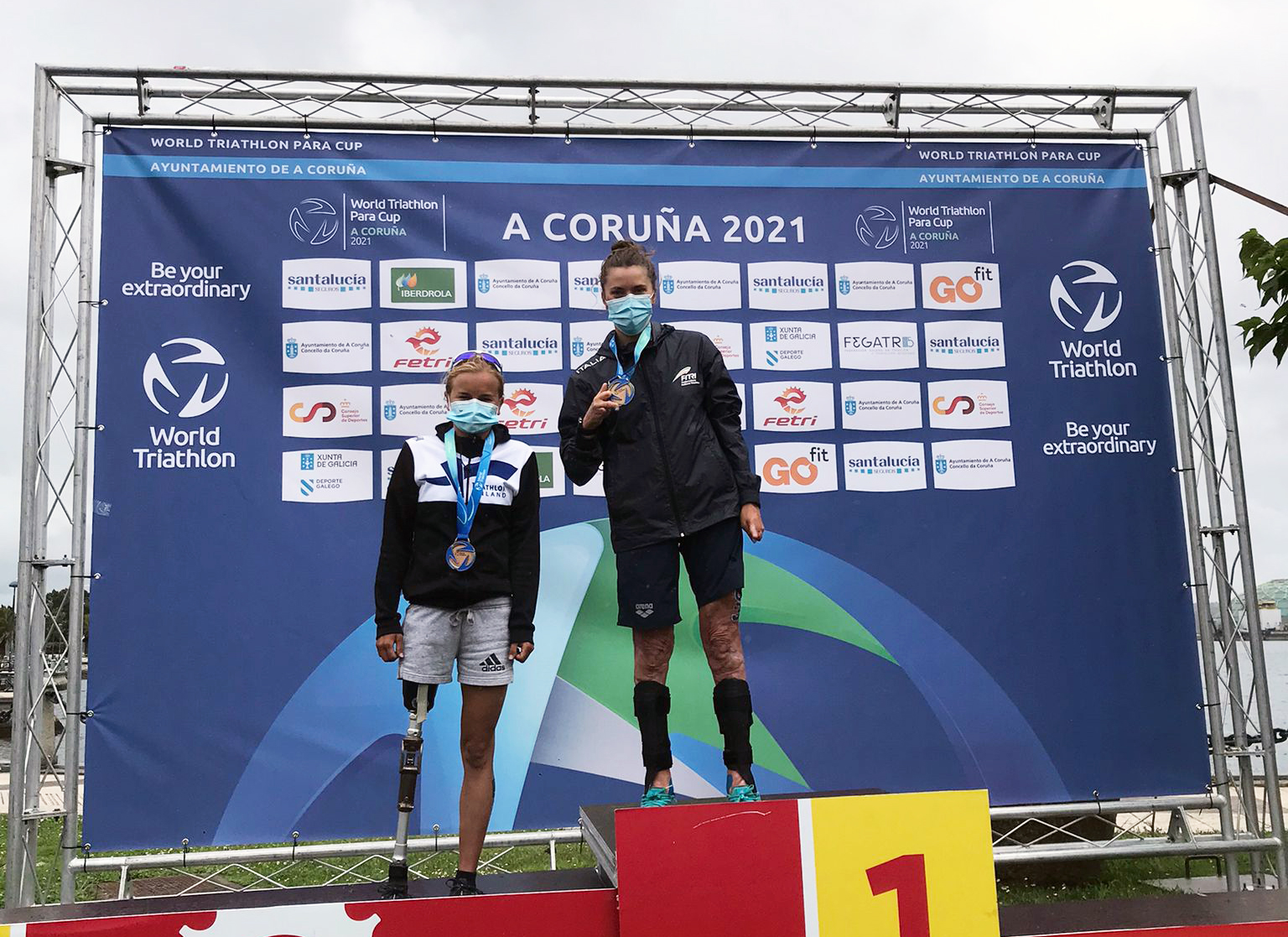Paratriathlon, oro Plebani e bronzo Cuccuru nella World Triathlon Para Cup A Coruna