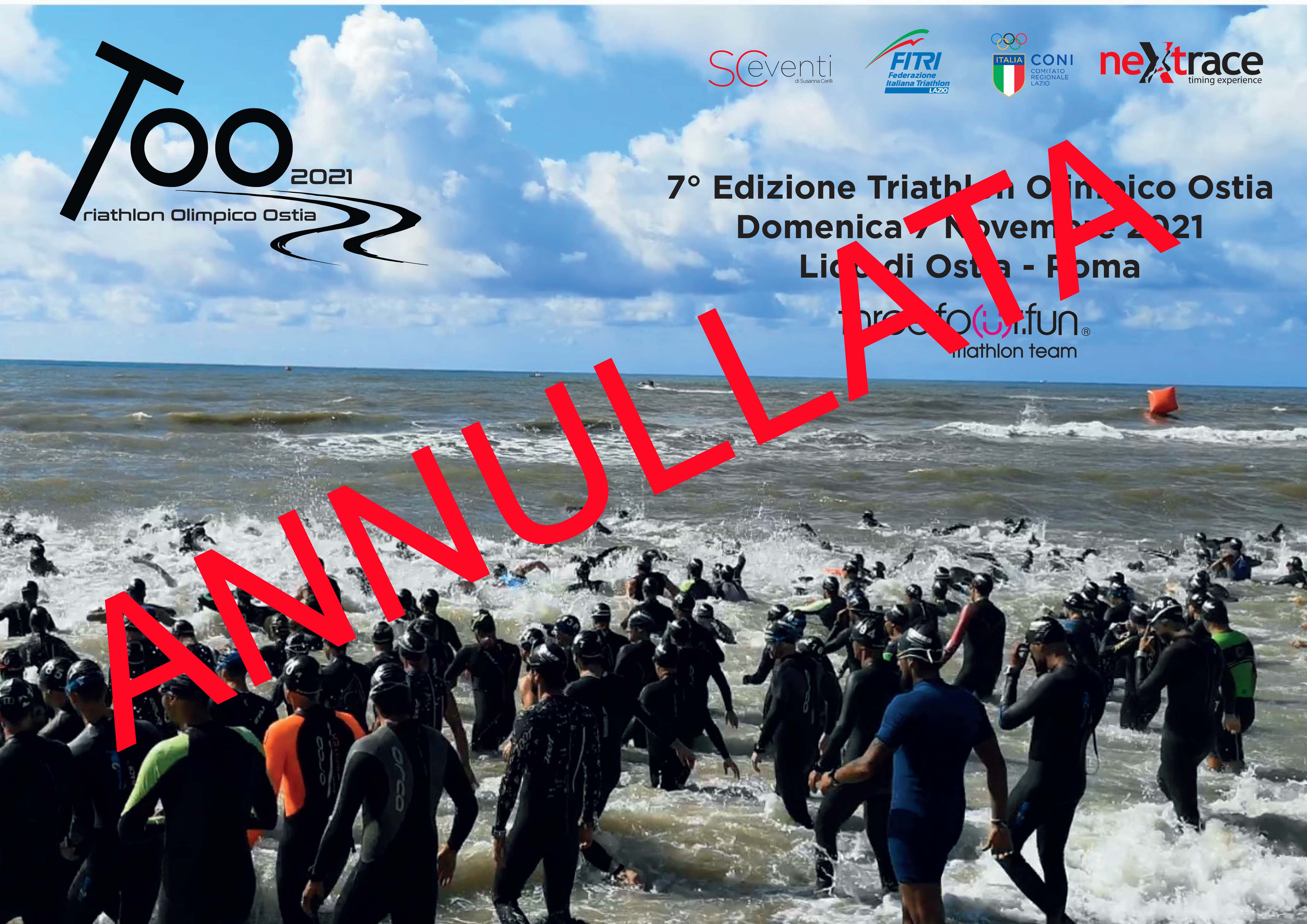 Annullato il Triathlon Olimpico di Ostia