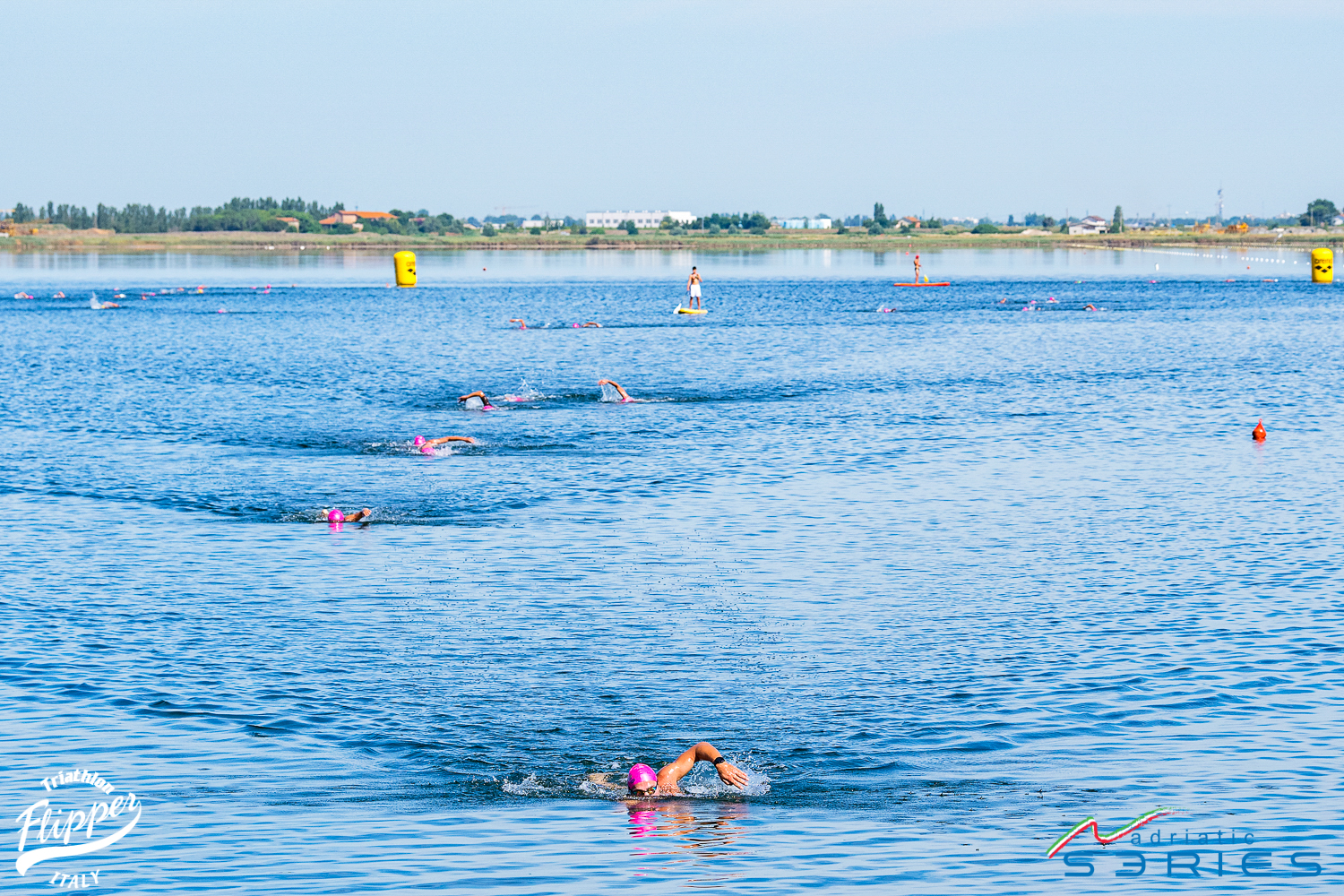 Lo spettacolo di Triathlon Show in località Mirabilandia