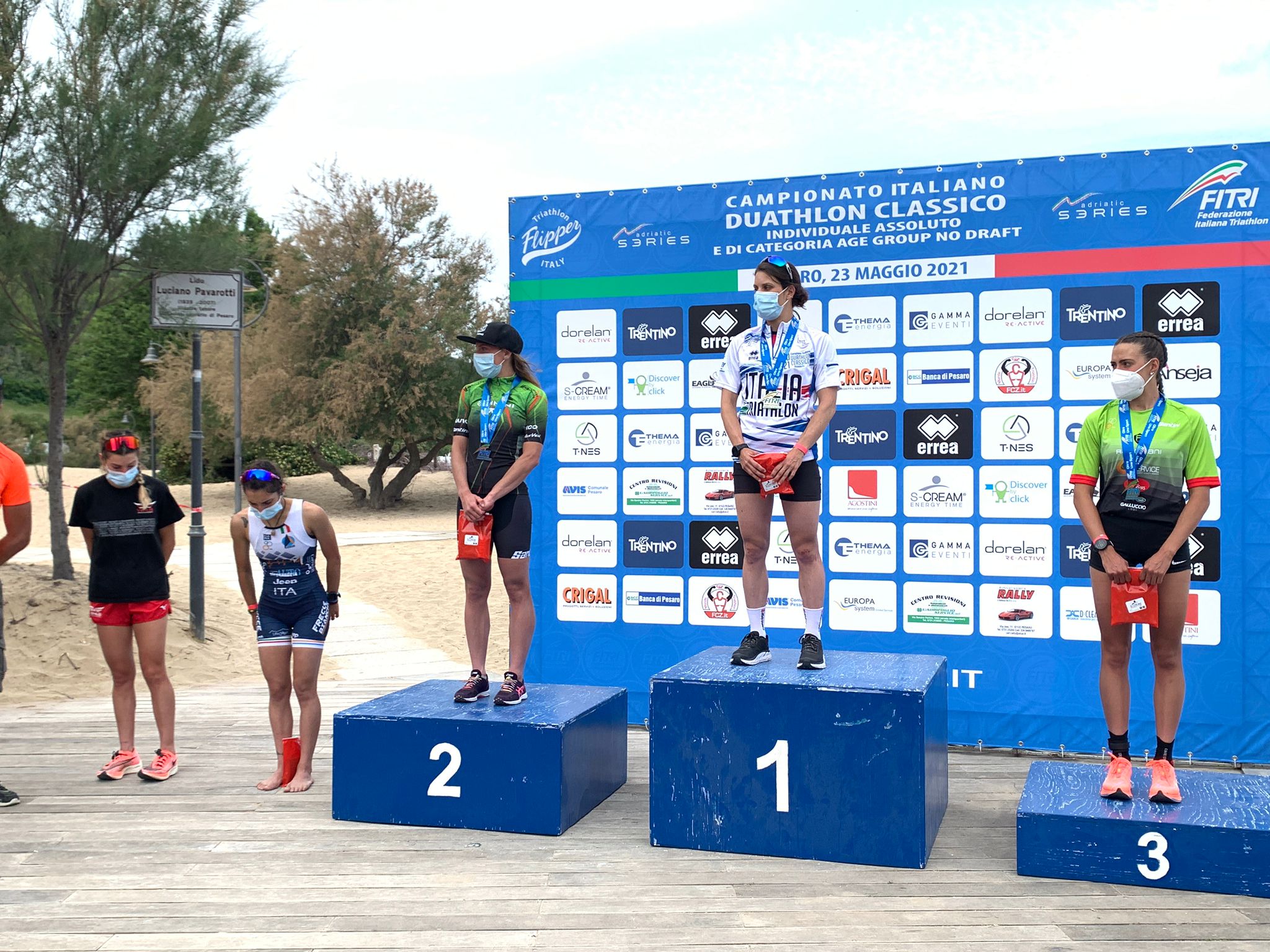 Duathlon Classico: Marta Bernardi e Domenico Passuello campioni italiani a Pesaro