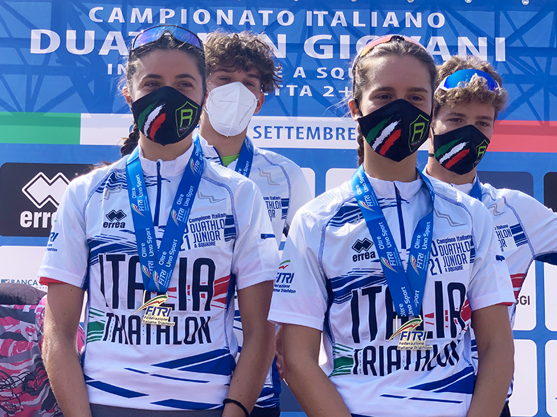 Tricolori Duathlon Giovani Cuneo, titoli a staffetta per Cuneo 1198 e Raschiani Triathlon Team