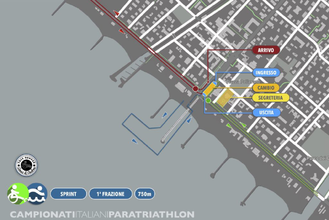 paratriathlon massa 1 frazione