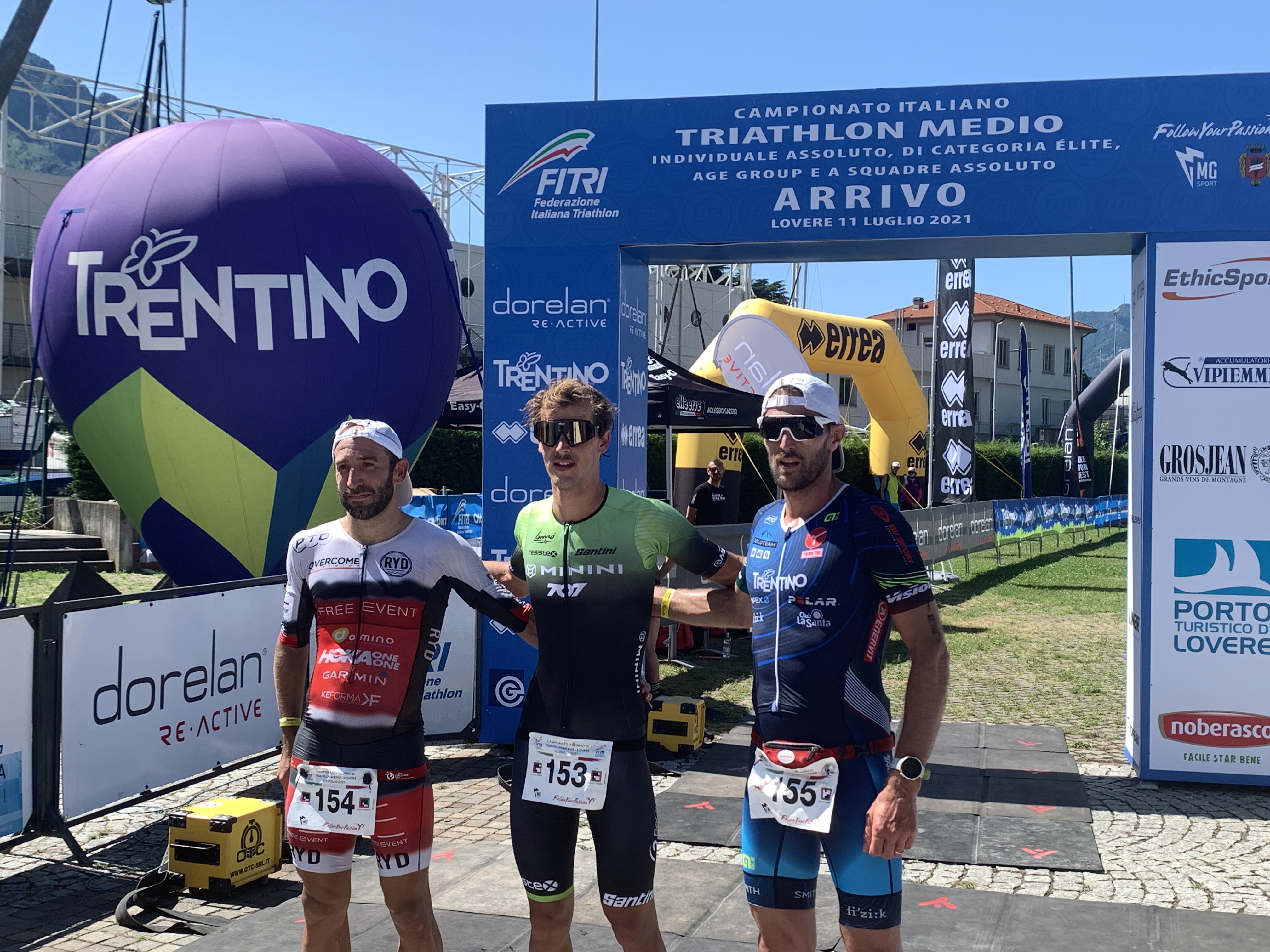 Podio Tricolore Triathlon Medio Lovere 2021 uomini