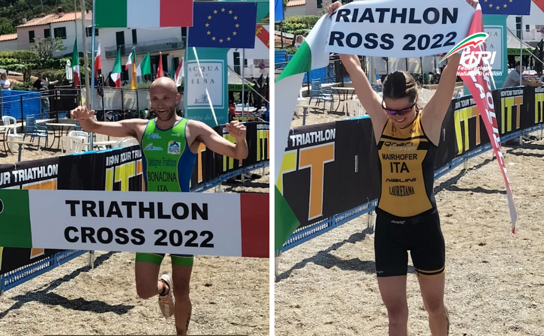 Tricolori Triathlon Cross a Capoliveri si confermano Sandra Mairhofer e Michele Bonacina