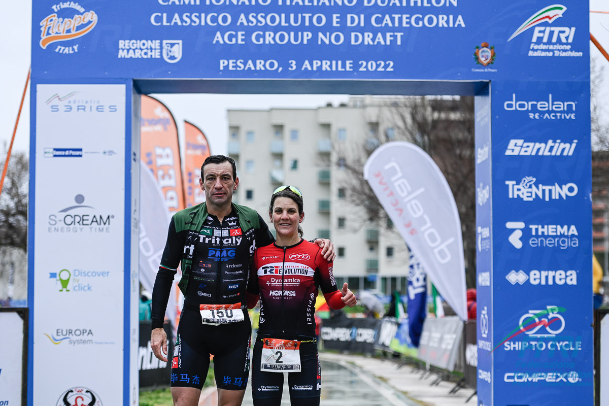 Passuello e Bernardi concedono il bis a Pesaro e si confermano Campioni di Duathlon Classico 