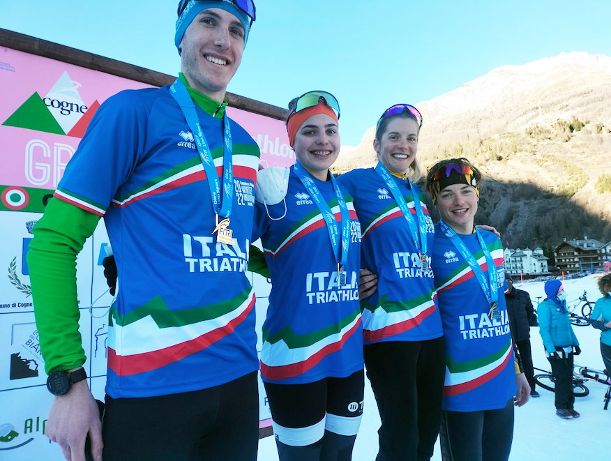 Pesavento e Mairhofer si confermano Campioni Italiani di Winter Triathlon a Cogne 