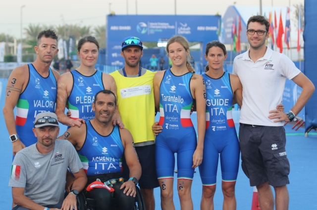 Paratriathlon, Italia ottava nella staffetta ad Abu Dhabi