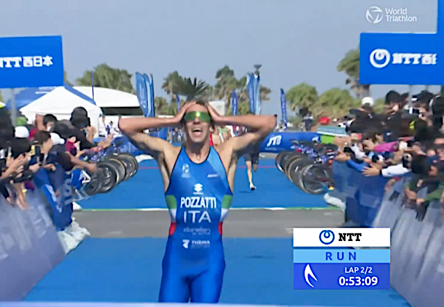 World Triathlon Cup, trionfo di Gianluca Pozzatti