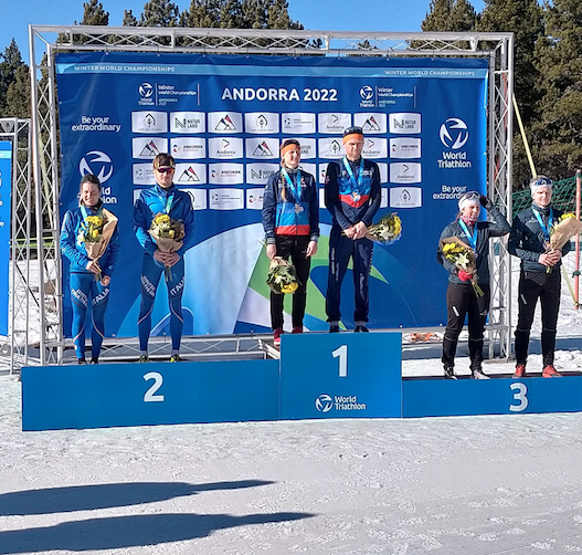 La medaglia d’argento della Mixed Relay chiude il tripudio tricolore ai mondiali Winter Triathlon di Andorra 
