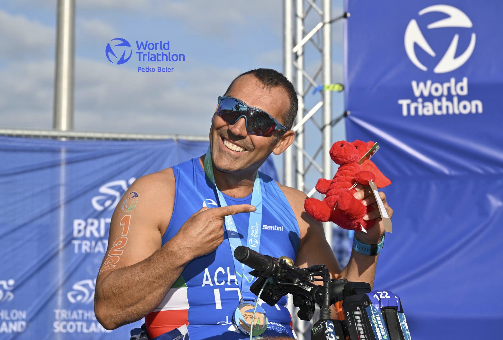 Giovanni Achenza è argento nella World Triathlon Para Series Swansea 