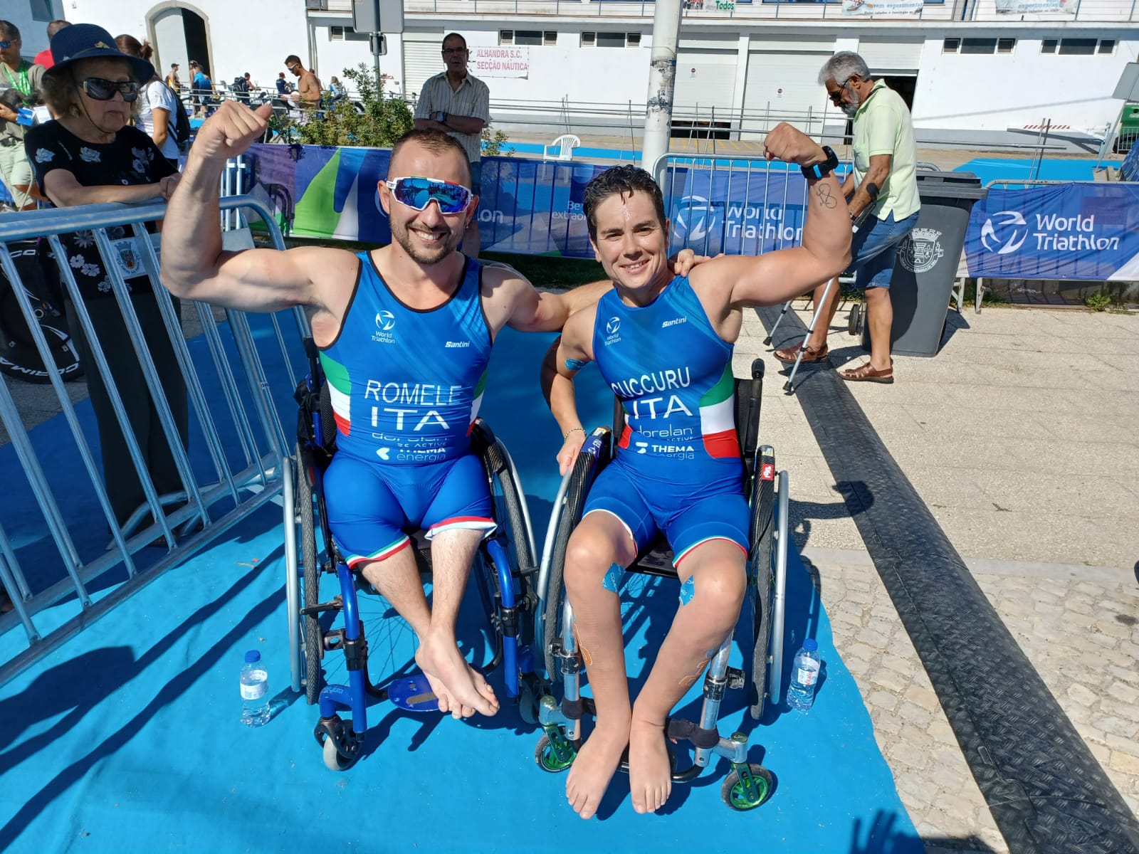 Doppia medaglia alla World Triathlon Para Cup Alhandra: Oro a Romele e bronzo Cuccuru