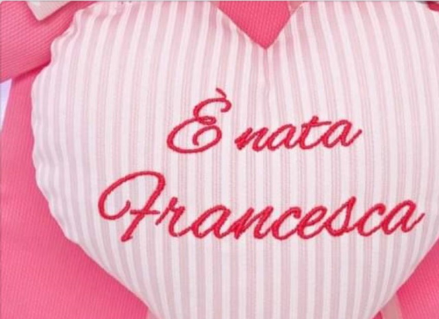 Fiocco rosa, Anna Barbaro ha dato alla luce Francesca