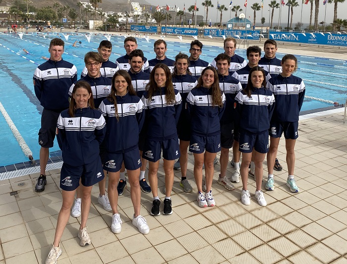 Azzurri in raduno a Tirrenia prima dell'avvio della stagione. Presenti anche gli azzurri universitari