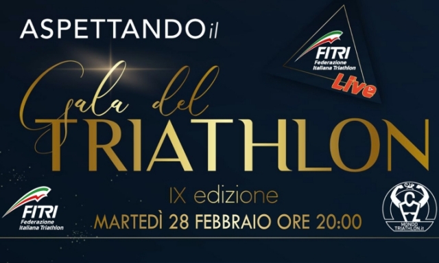 Gala del Triathlon, stasera presentazione su FITri Live