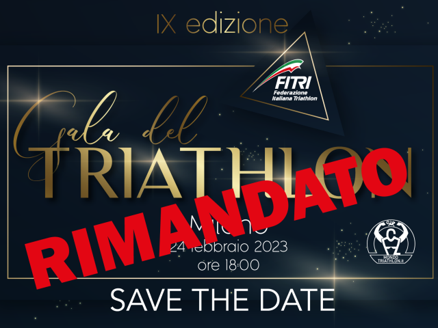 Rinviato il Gala del Triathlon