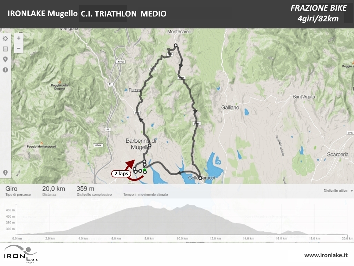 IRONLAKE C.I. TRI MEDIO MAPPA BIKE