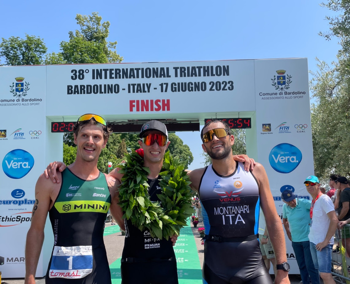 Federico Murero e Giorgia Priarone trionfano al 38° Triathlon internazionale di Bardolino