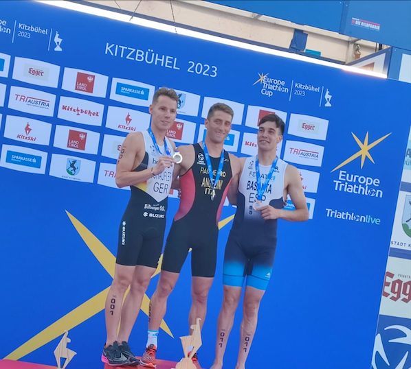 Samuele Angelini vince l'Europe Triathlon Cup di Kitzbühel