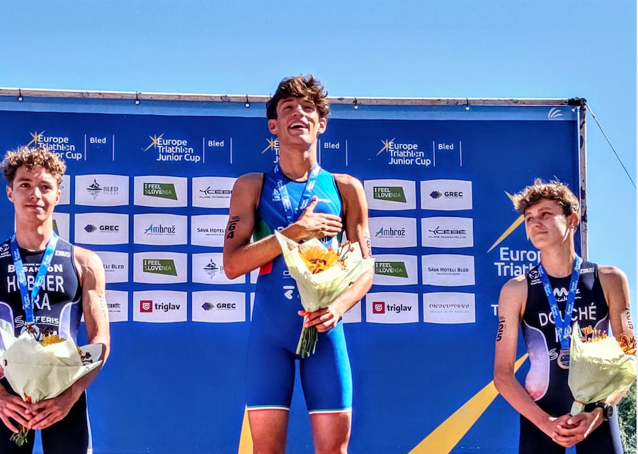 Europe Triathlon Junior Cup Bled, vince Lorenzo Pelliciardi. 8^ Viola Paoletti