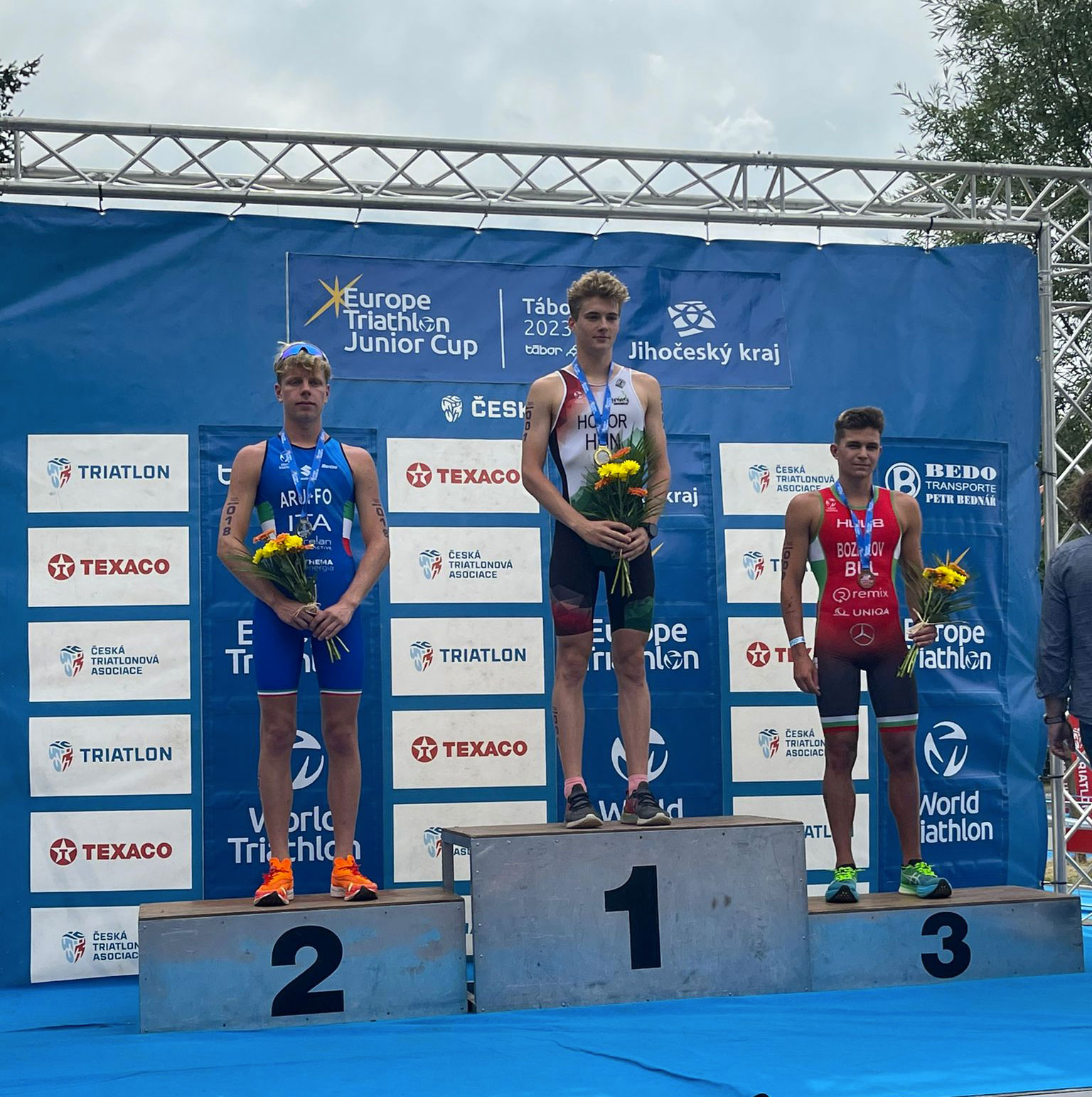 Giovanni Aruffo è d'argento all'Europe Triathlon Junior Cup di Tabor