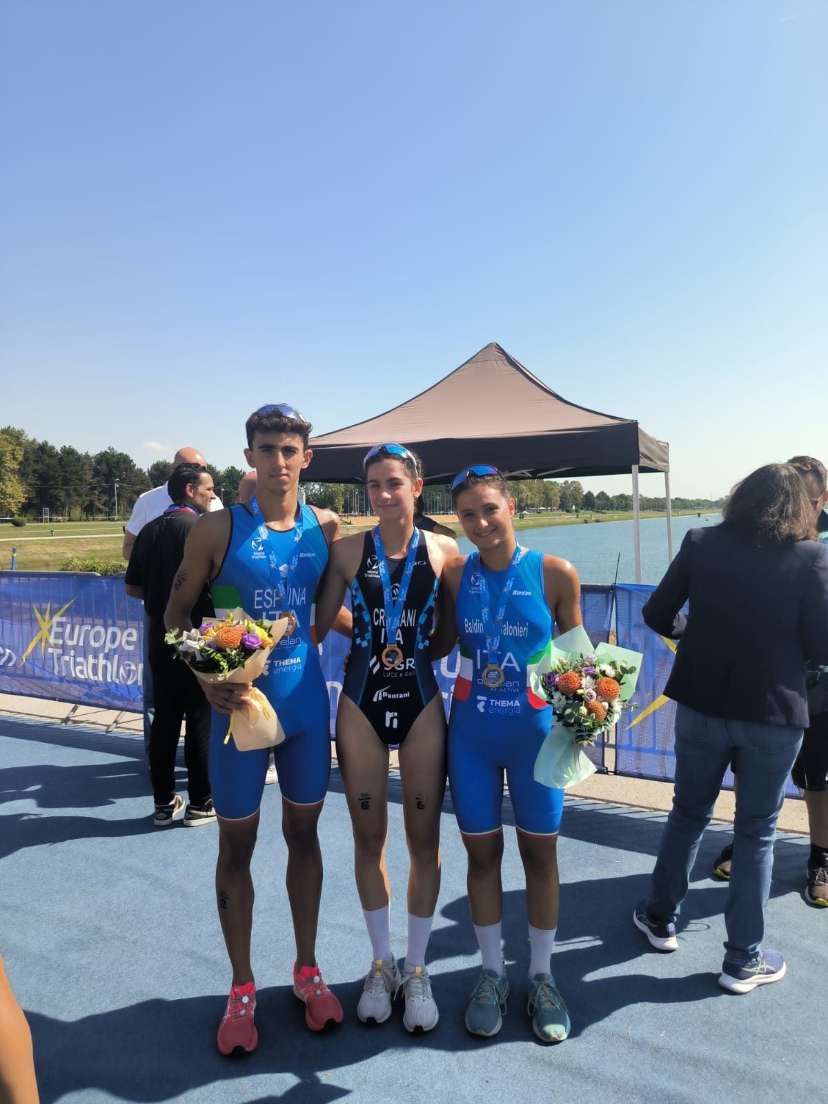 Badini Confalonieri vince l'Europe Triathlon Junior Cup di Zagabria. Crociani ed Espuna bronzo.