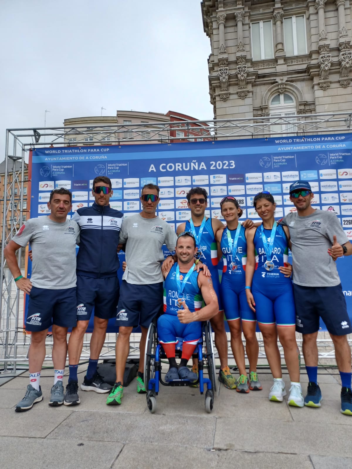 Tre medaglie dal Paratriathlon nella World Triathlon Para Cup A Coruna