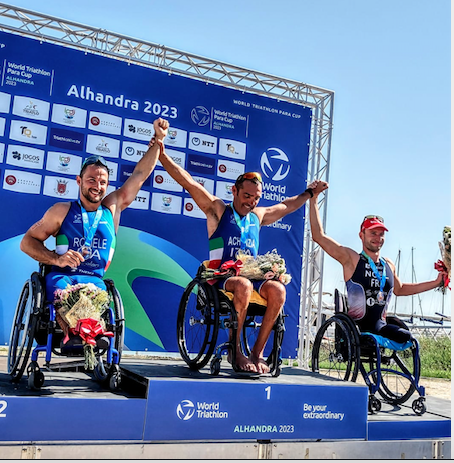 Altre due medaglie con Achenza e Romele dal Paratriathlon nella WTPC di Alhandra