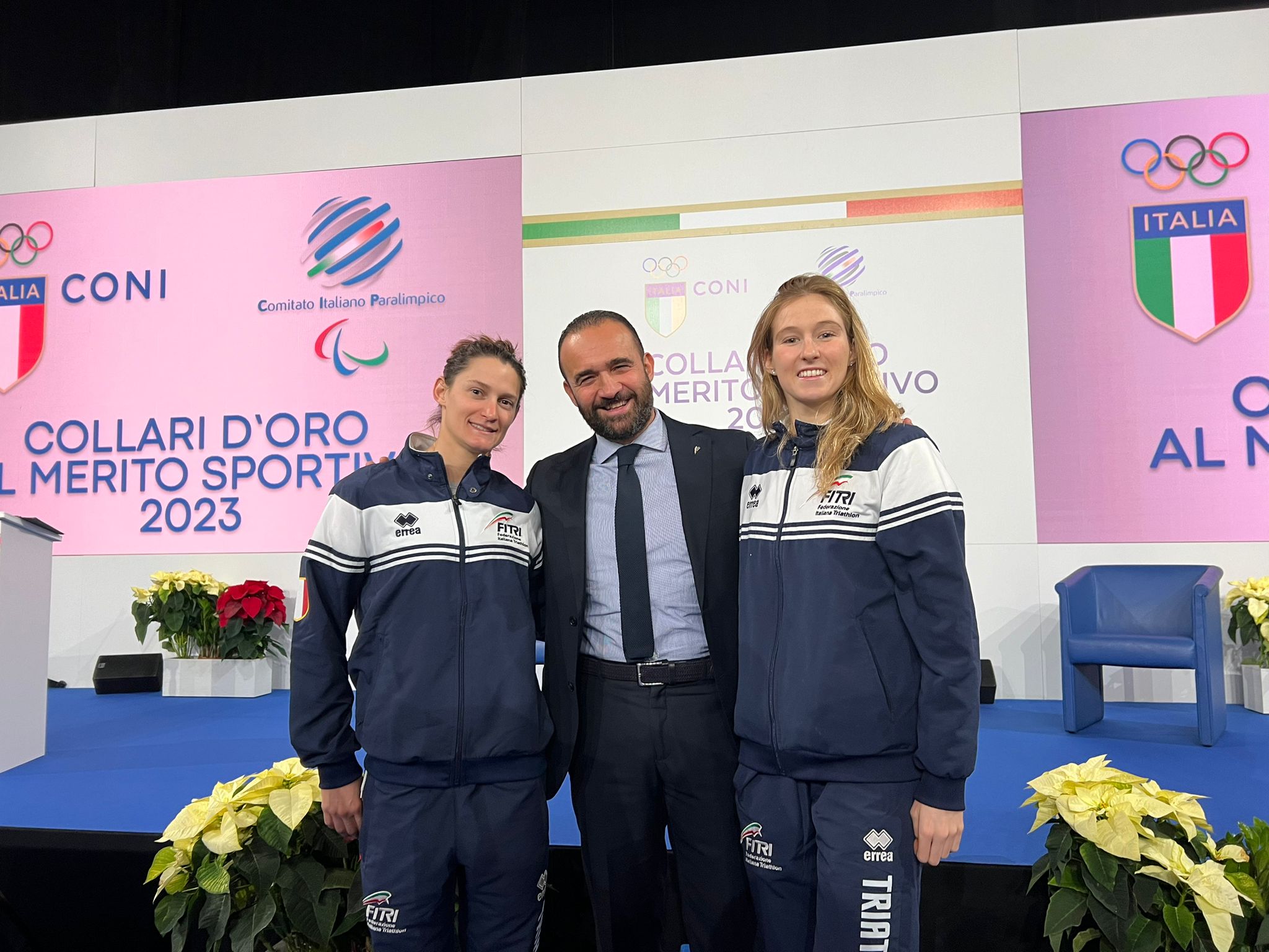 Tarantello e Visaggi premiate con il Collare d'Oro 2023 al Merito Sportivo