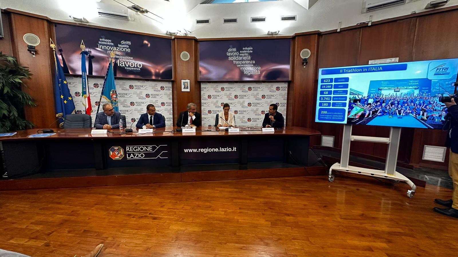 Federazione Triathlon e Regione Lazio uniti per la promozione rivolta ai giovani