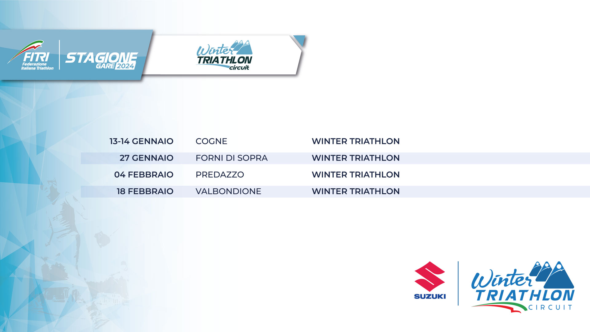 SLIDE Winter Triathlon Circuit logo suzuki