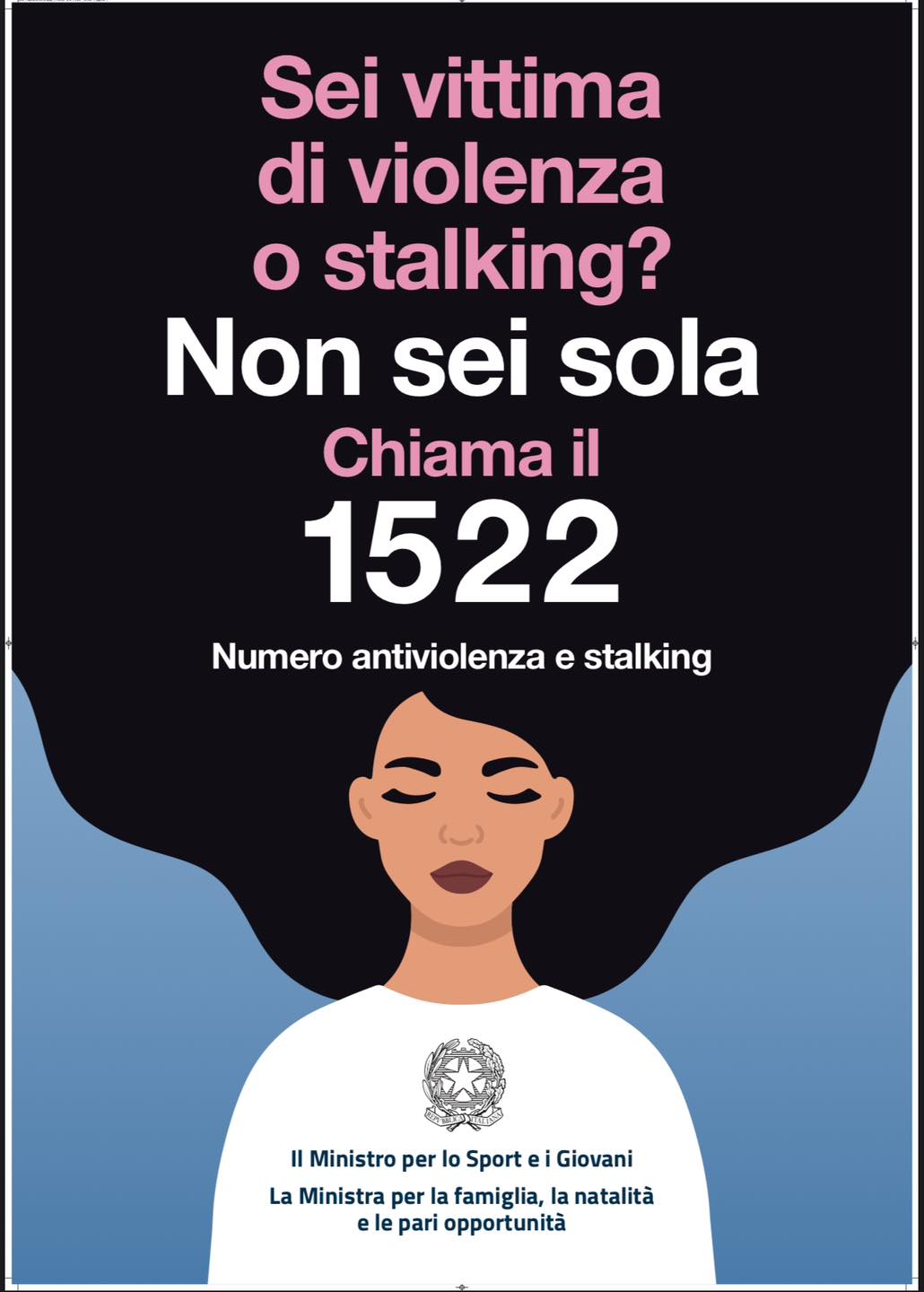 No alla violenza sulle donne, 1522 il numero antiviolenza e stalking