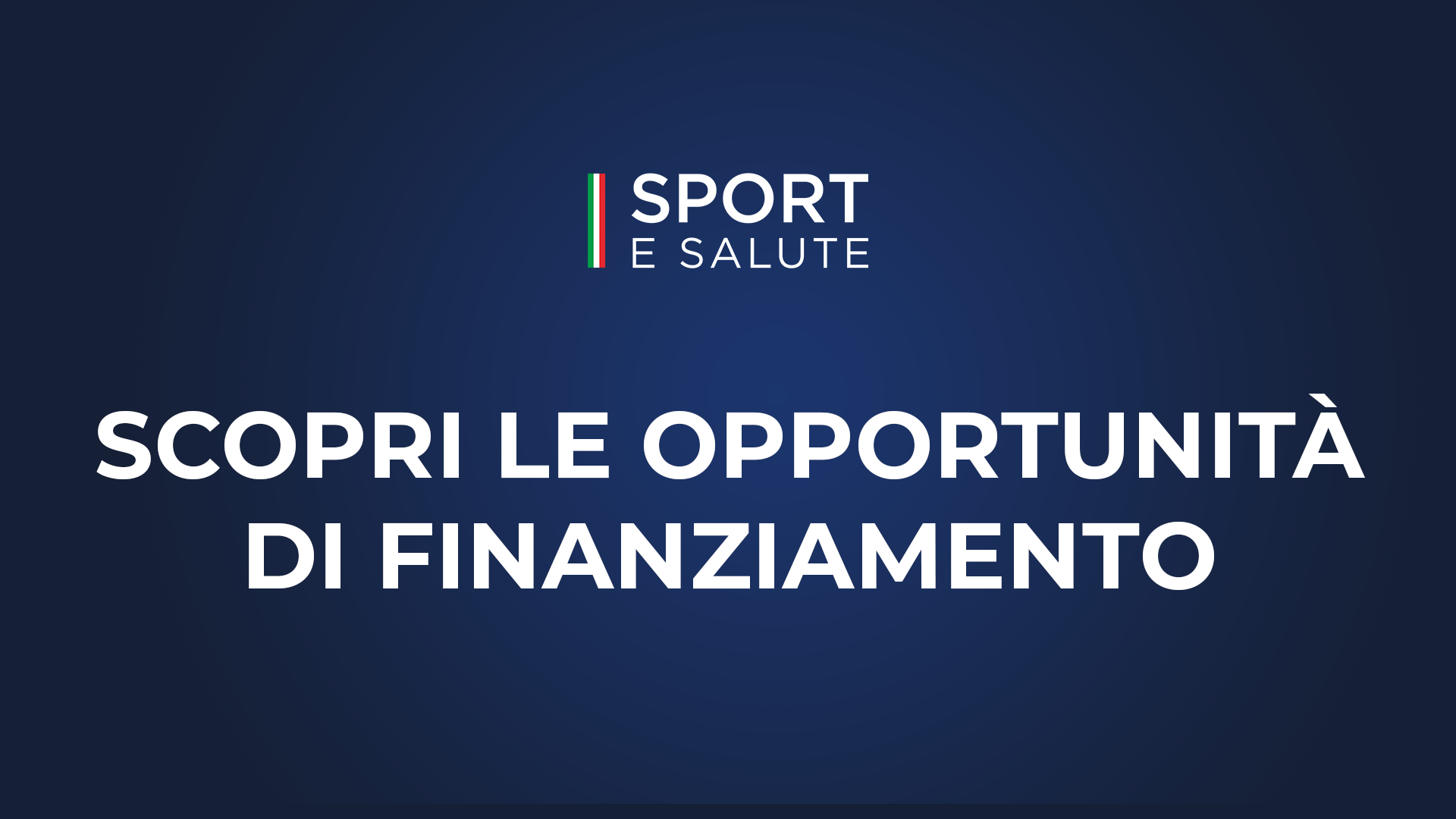 Sport e Salute - Bandi e Avvisi