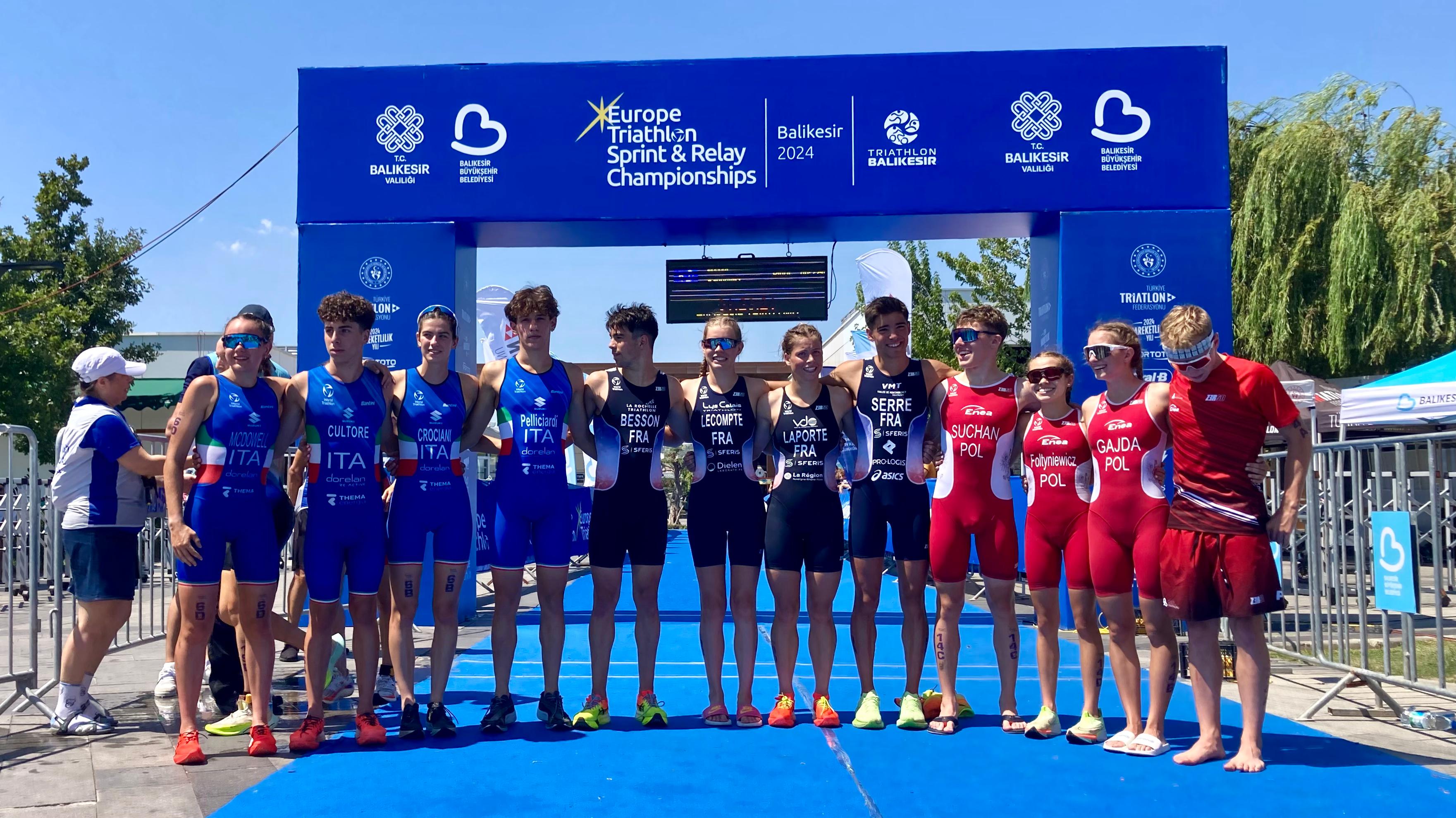 Europe Triathlon Mixed Junior Relay Balikesir, per gli Azzurri sono emozioni d’argento
