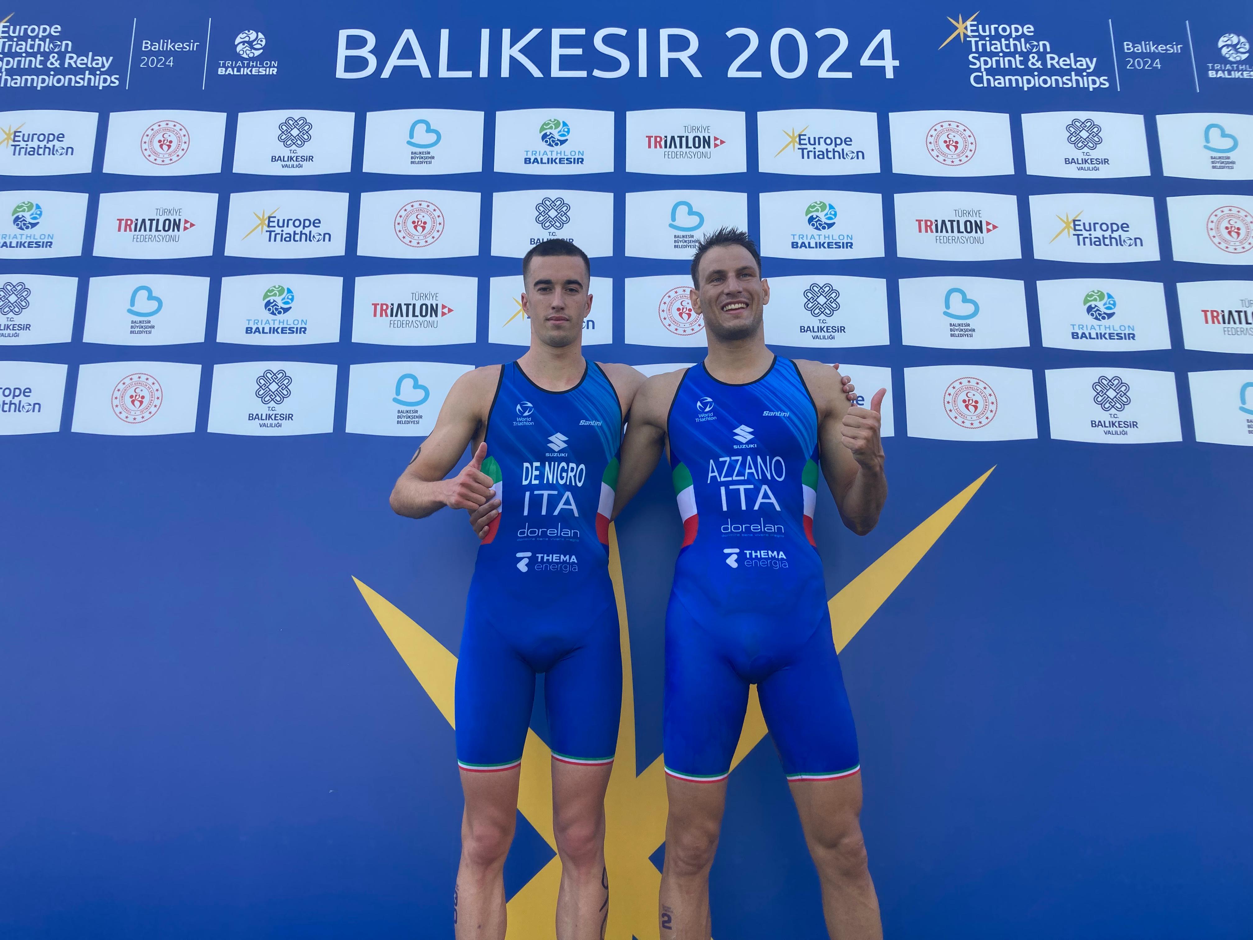 Trionfo azzurro all'Europe Triathlon Sprint Championships di Balikesir: Azzano oro e De Nigro argento scrivono la storia