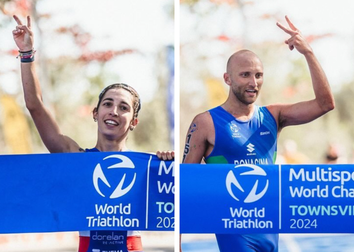 Nuova doppietta azzurra con Bonacina e Menditto, Campioni Mondiali di Cross Duathlon a Townsville